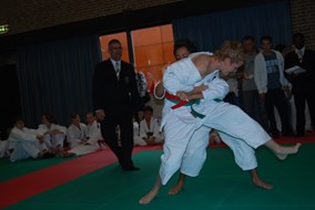 Mack  van der Zel in actie